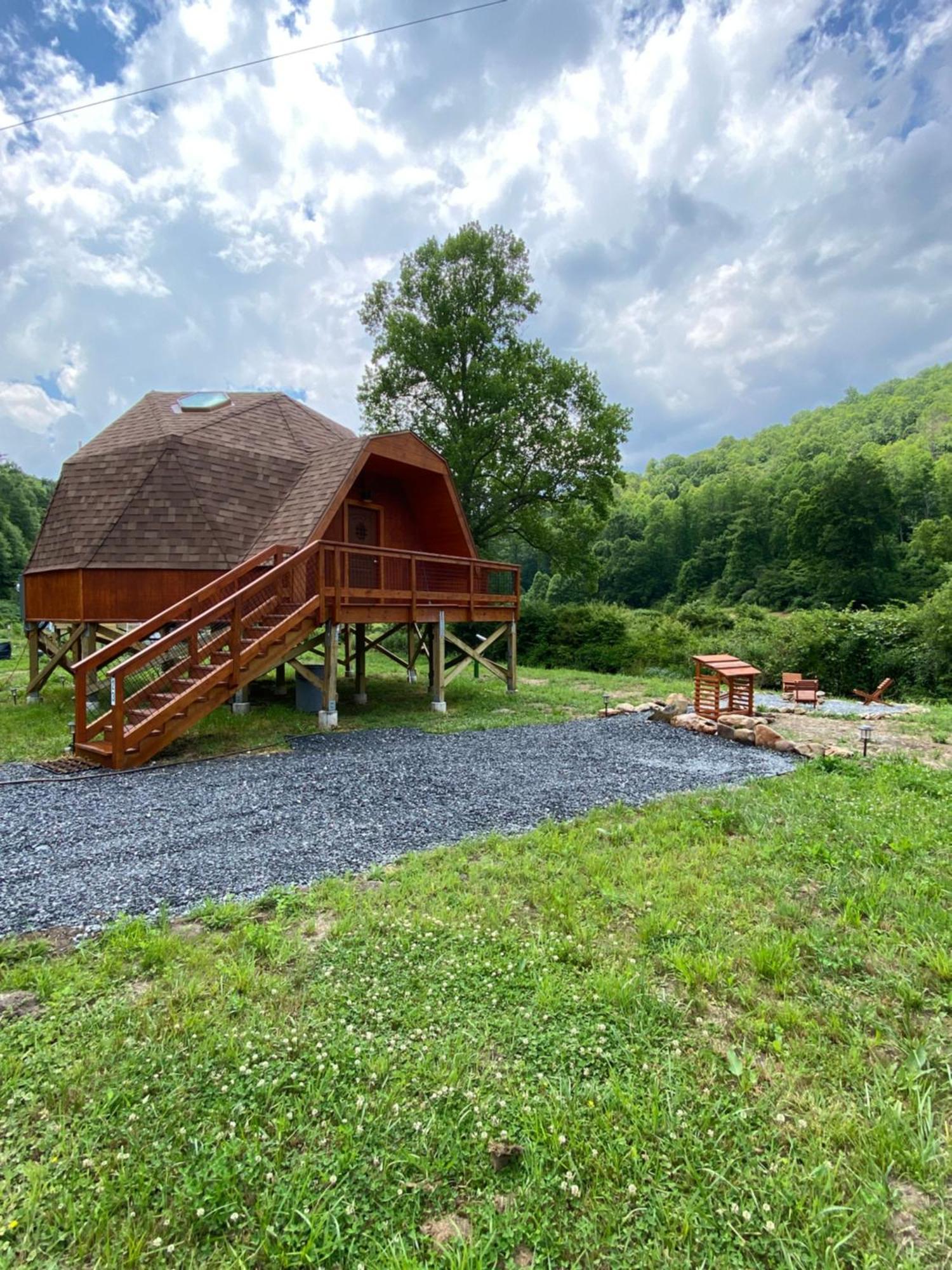 Вилла Natahala Glamping Red Dome #23 Topton Экстерьер фото