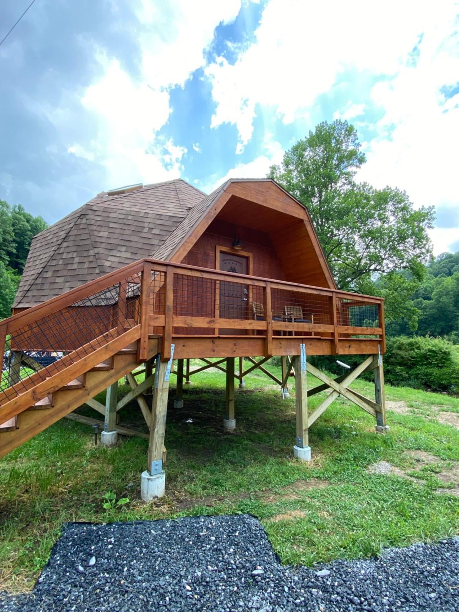 Вилла Natahala Glamping Red Dome #23 Topton Экстерьер фото